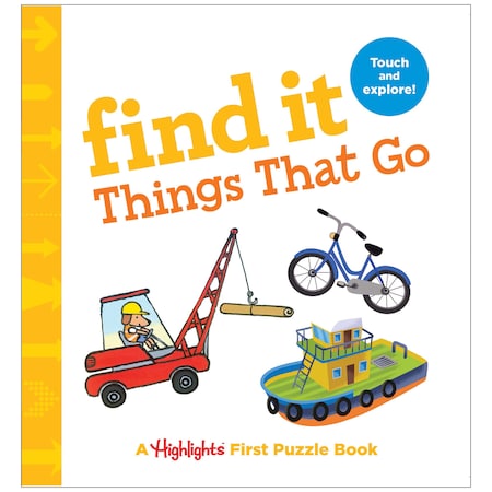 Highlights Find It Things That Go Board Book 9781684372546